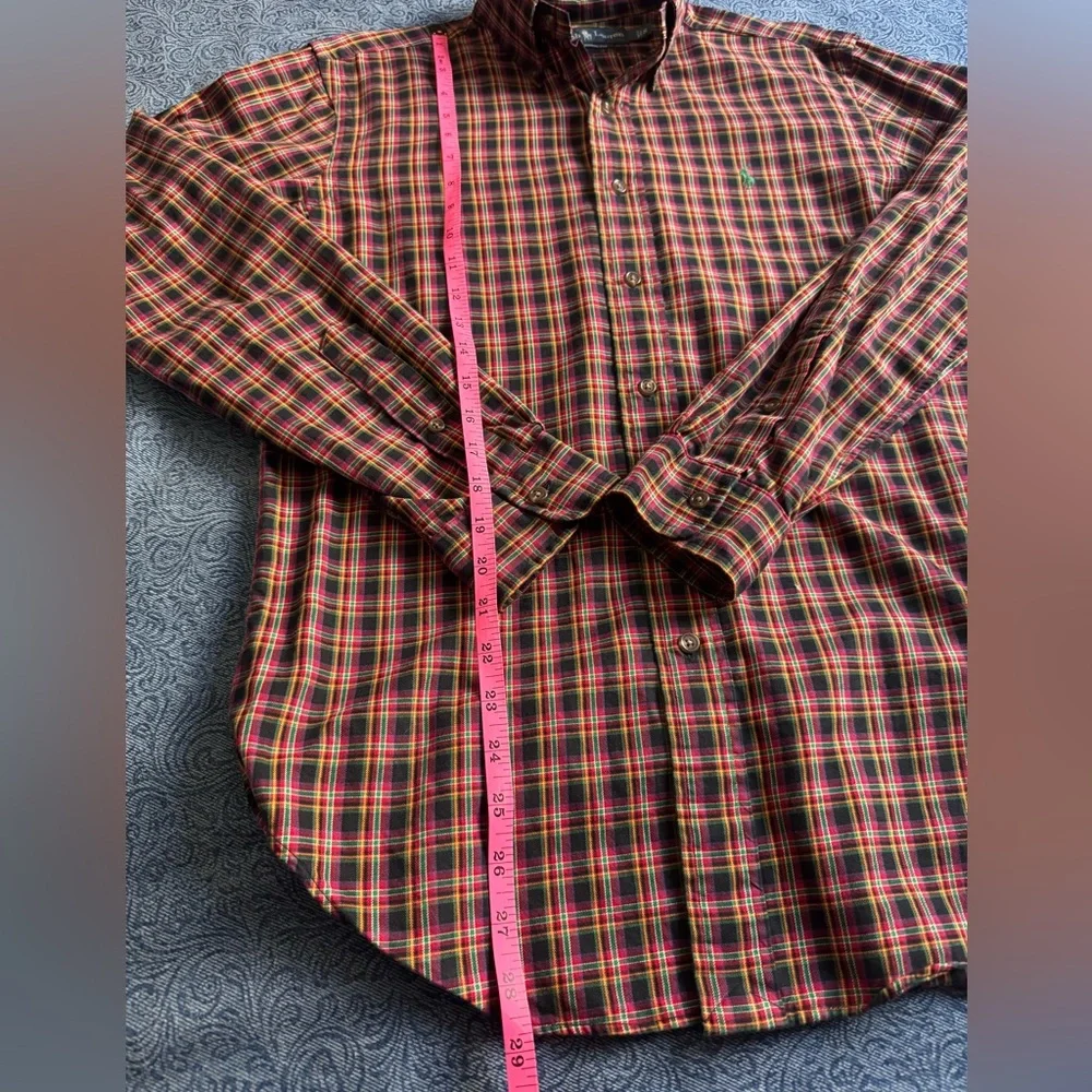 Polo Ralph Lauren Classic Fit Button Down  Preppy Plaid Tartan| Size S - Picture 5 of 6